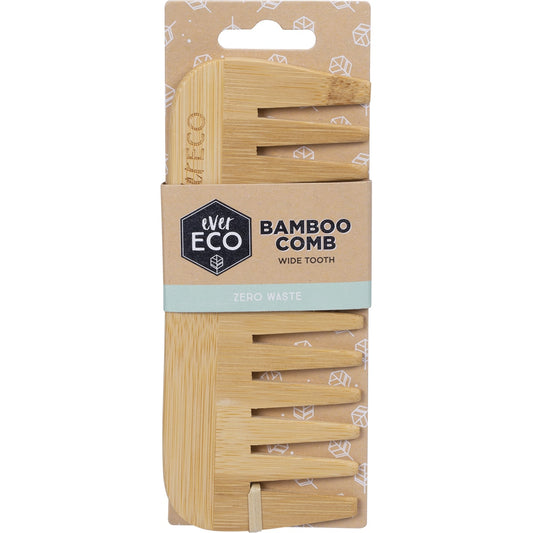 EVER ECO Bamboo Comb Wide Tooth x 1