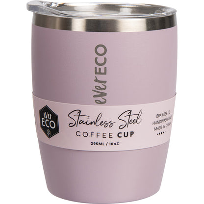 EVER ECO Insulated Coffee Cup Byron Bay Lilac 1 x 295ml