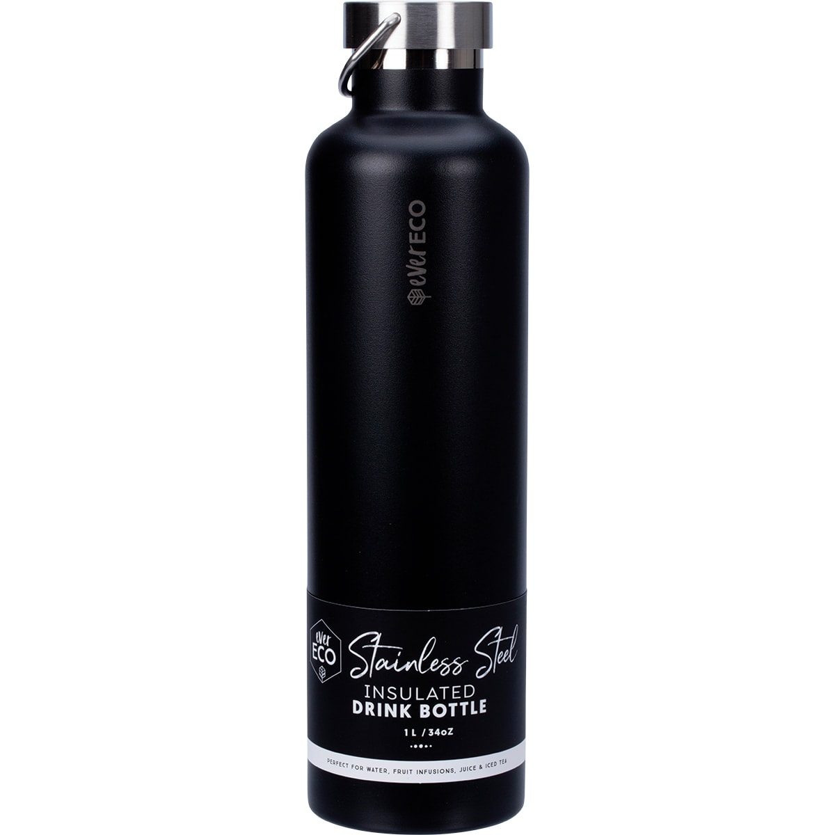 EVER ECO Insulated Stainless Steel Bottle Onyx 1 x 1L