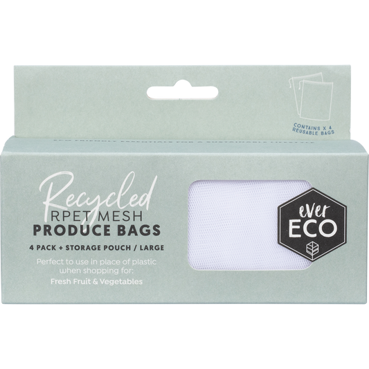 Ever Eco Reusable Produce Bags Recycled Polyester Mesh 4pk