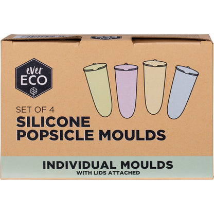 EVER ECO Silicone Popsicle Moulds 1 x 4pk