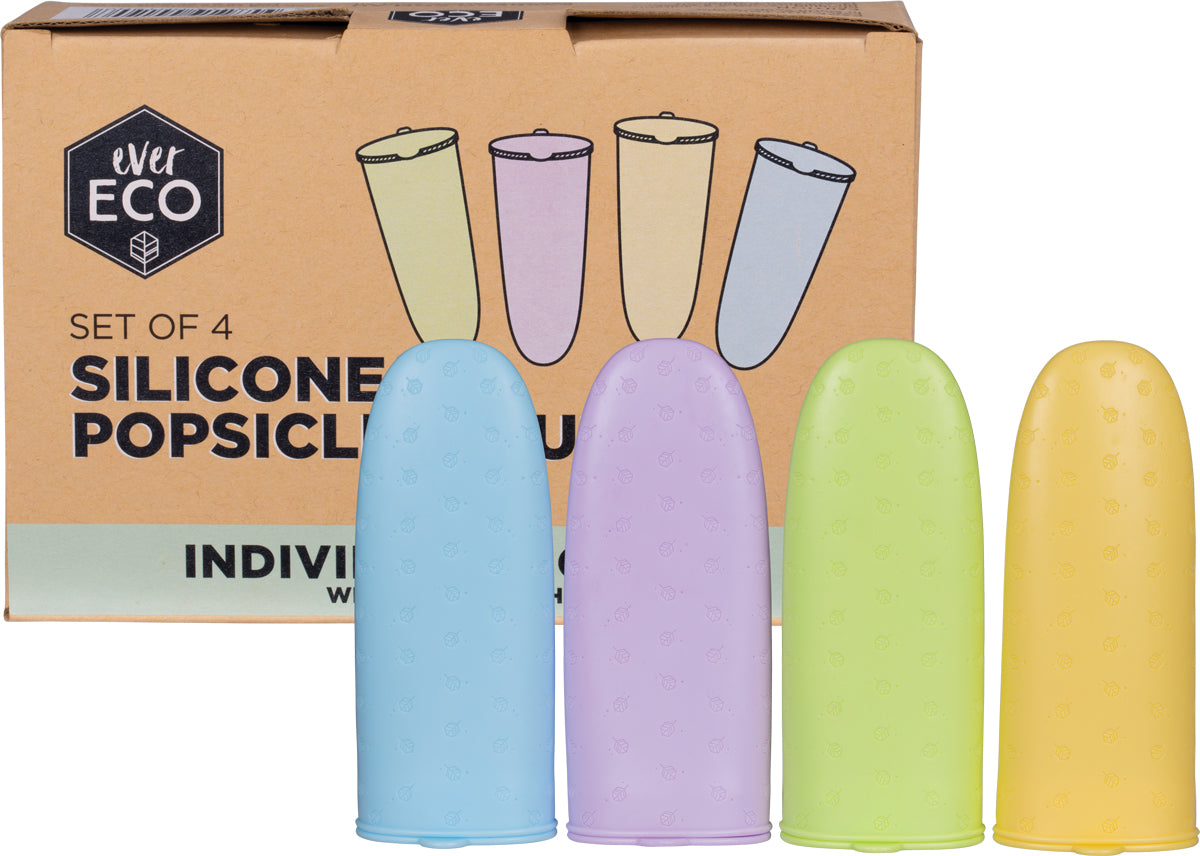 EVER ECO Silicone Popsicle Moulds 1 x 4pk