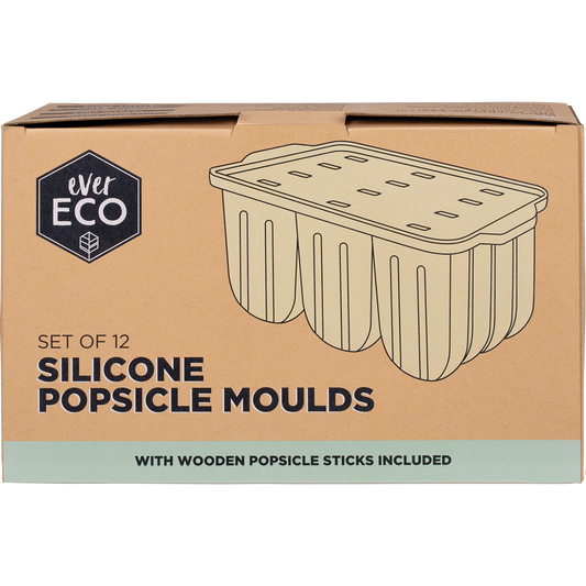 Ever Eco Silicone Popsicle Moulds Tray of 12