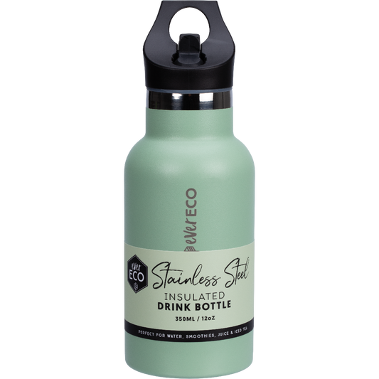 Ever Eco Insulated Stainless Steel Bottle Sage Sip Lid