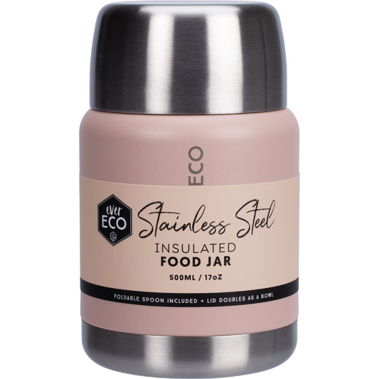 EVER ECO Insulated Stainless Steel Food Jar Rose 1 x 500ml