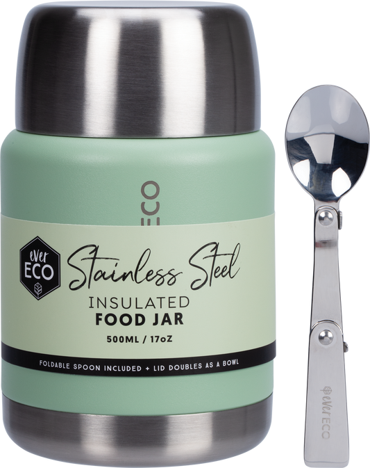 Ever Eco Insulated Stainless Steel Food Jar Sage