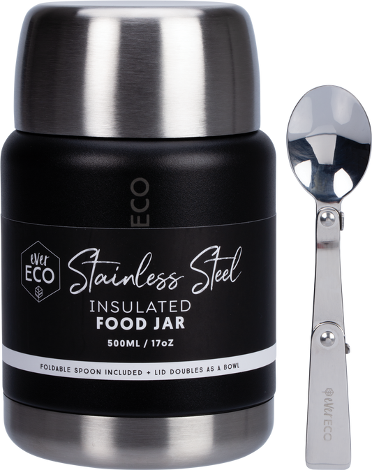 Ever Eco Insulated Stainless Steel Food Jar Onyx