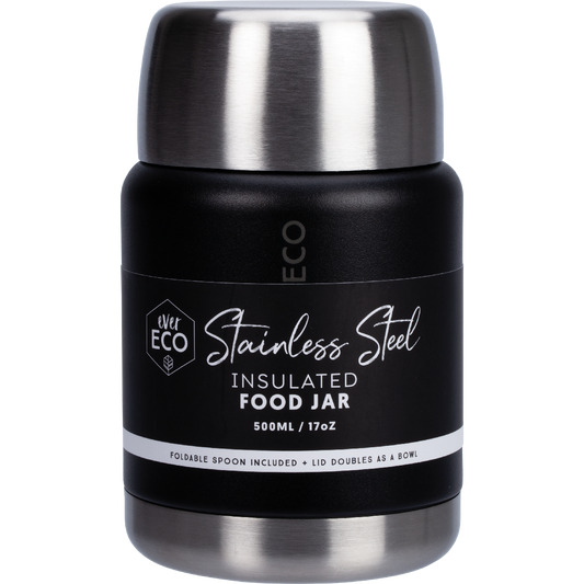 Ever Eco Insulated Stainless Steel Food Jar Onyx