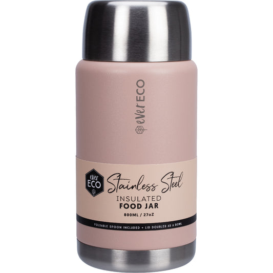 EVER ECO Insulated Stainless Steel Food Jar Rose 1 x 800ml