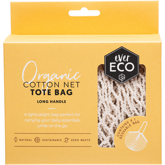 Ever Eco Tote Bag Long Handle Organic Cotton Net