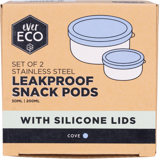 Ever Eco Stainless Steel Leakproof Snack Pods Cove