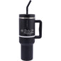 EVER ECO Insulated Tumbler with Handle & Straw Onyx 1 x 1.18L
