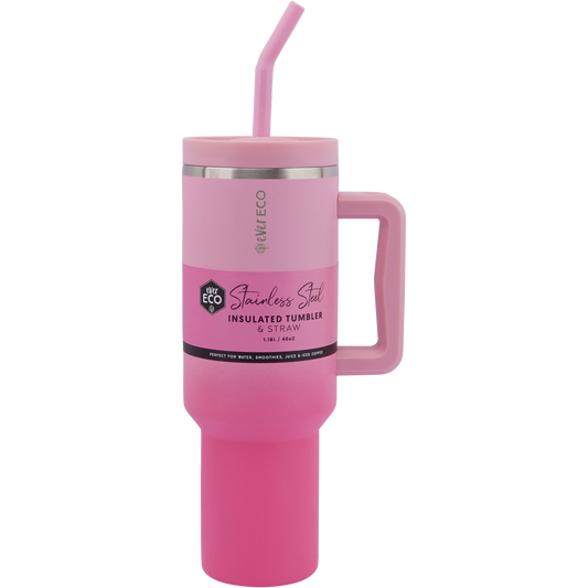 Ever Eco Insulated Tumbler with Handle & Straw Rise