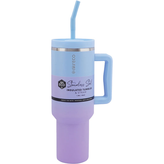 EVER ECO Insulated Tumbler with Handle & Straw Balance 1 x 1.18L