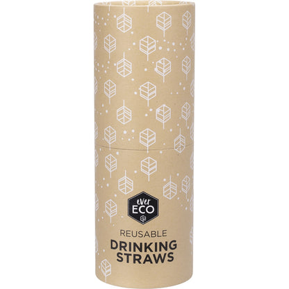EVER ECO Stainless Steel Straws Bent Rose Gold 1 x 25pk