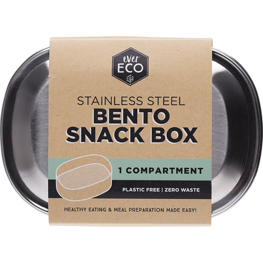 EVER ECO Stainless Steel Bento Snack Box 1 Compartment 1 x 580ml
