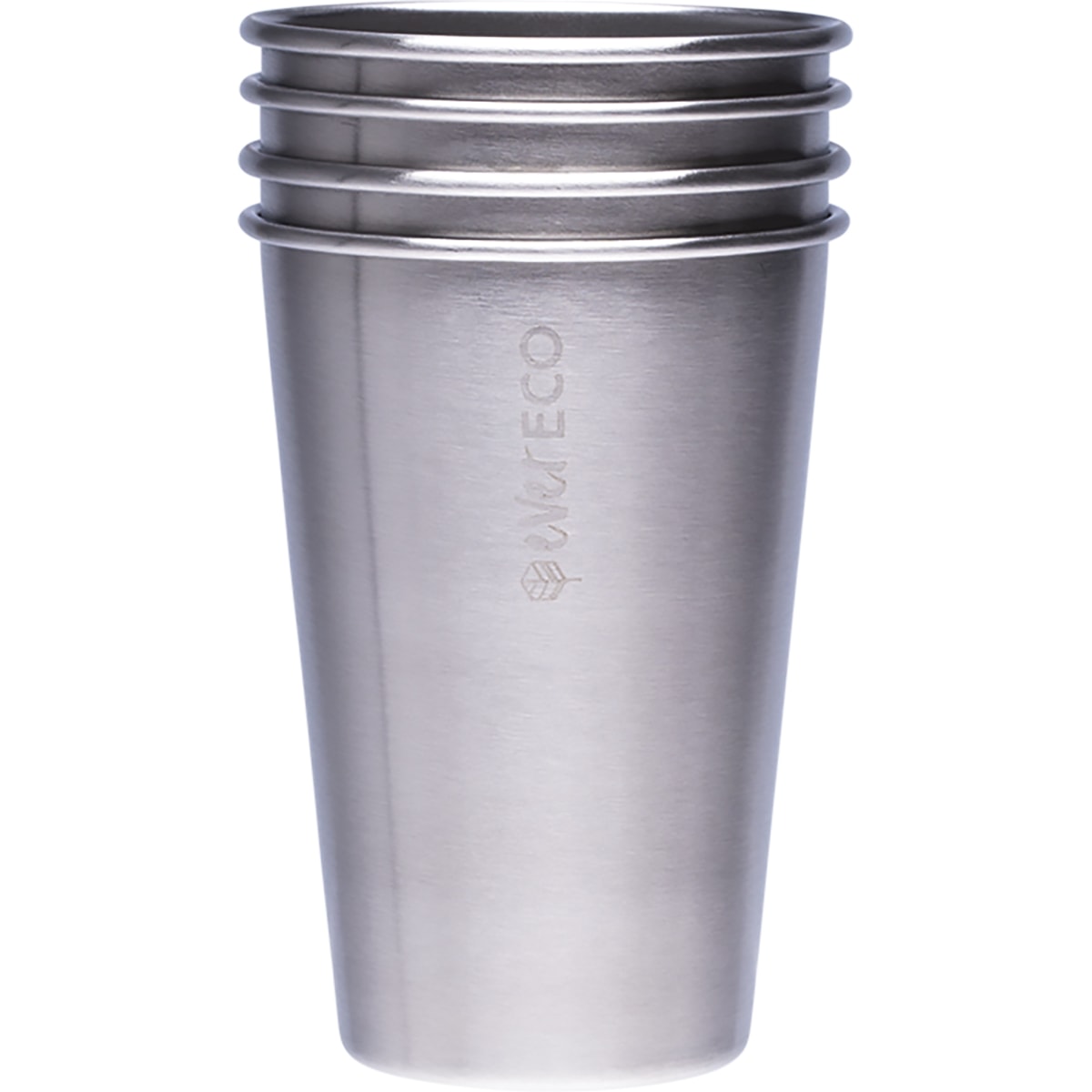 EVER ECO Stainless Steel Drinking Cups 4 x 500ml