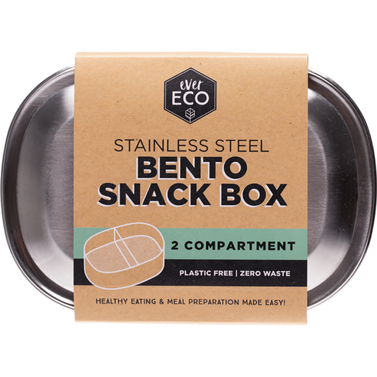 Ever Eco Stainless Steel Bento Snack Box 2 Compartments