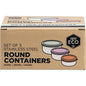 EVER ECO Stainless Steel Round Nesting Containers Spring Pastels Set