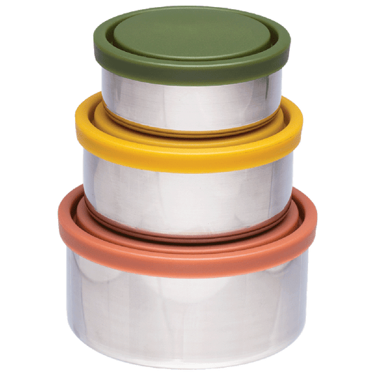 Ever Eco Stainless Steel Round Nesting Containers Autumn