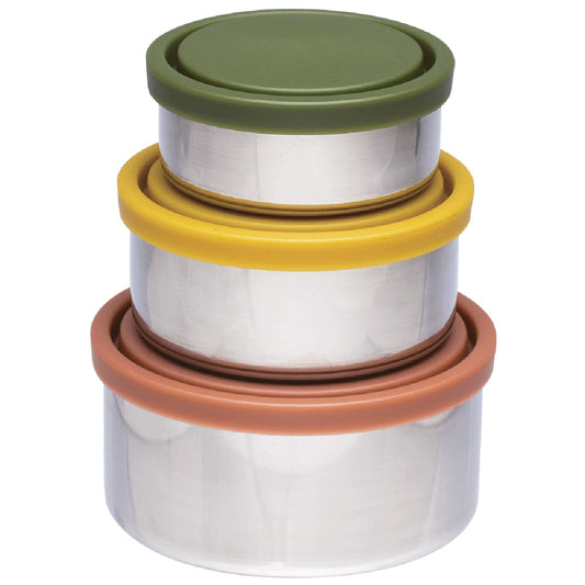 EVER ECO Stainless Steel Round Nesting Containers Autumn 1 x 3pk