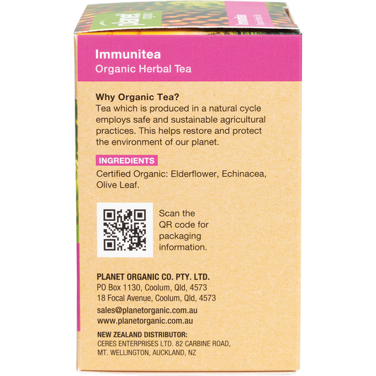 Planet Organic Immunitea Herbal Tea Bags