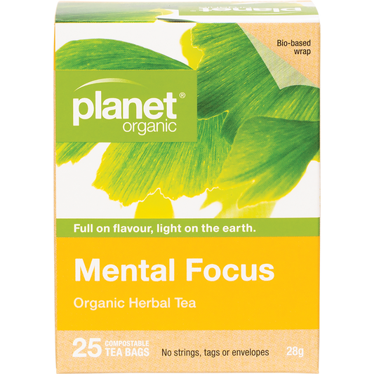 Planet Organic Mental Focus Herbal Tea Bags