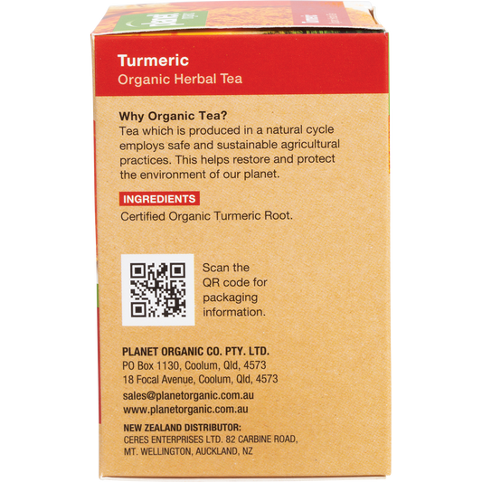 Planet Organic Turmeric Herbal Tea Bags