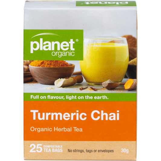 Planet Organic Turmeric Chai Herbal Tea Bags