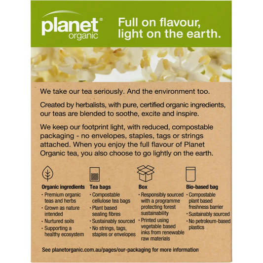 Planet Organic Elderflower Herbal Tea Bags