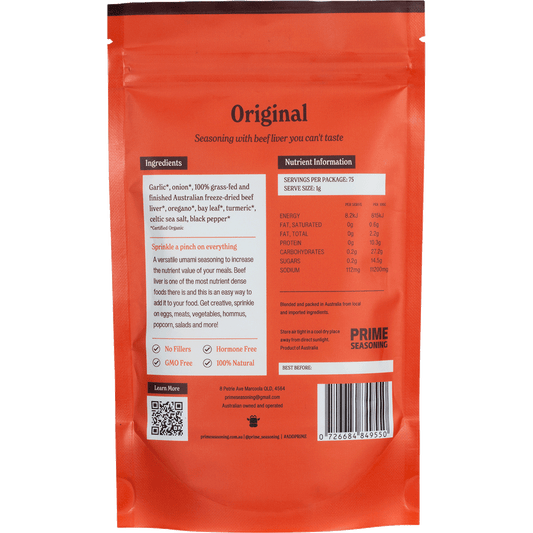 Prime Seasoning Organic Original Seasoning with Beef Liver