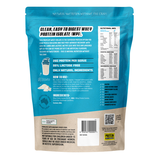Protein Supplies Australia WPI Whey Protein Isolate Unflavoured
