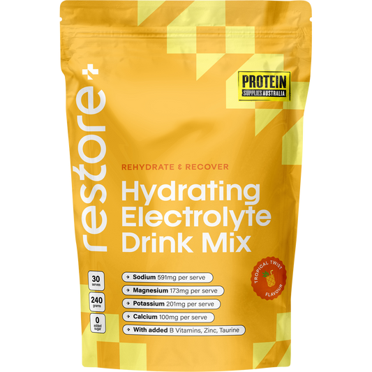 Protein Supplies Australia Restore Electrolyte Drink Mix Tropical Twist