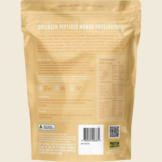 Protein Supplies Australia Collagen Peptides Mango Passionfruit