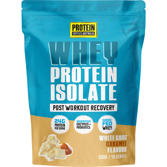 Protein Supplies Australia WPI Whey Protein Isolate White Choc Caramel