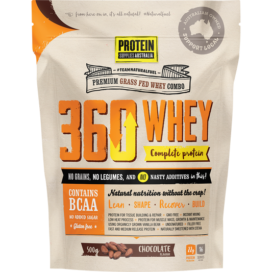 Protein Supplies Australia 360Whey Chocolate WPI+WPC Combo