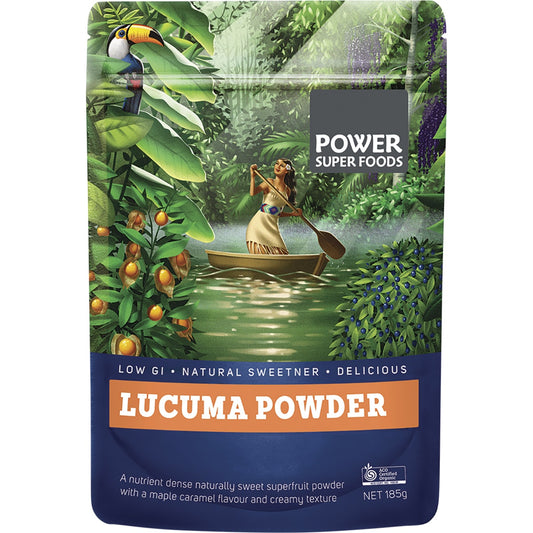 POWER SUPER FOODS Lucuma Powder Certified Organic 1 x 185g