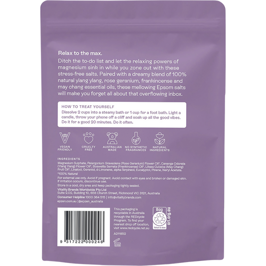 Epzen Magnesium Epsom Salts Relax