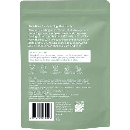 Epzen Magnesium Epsom Salts Soothe