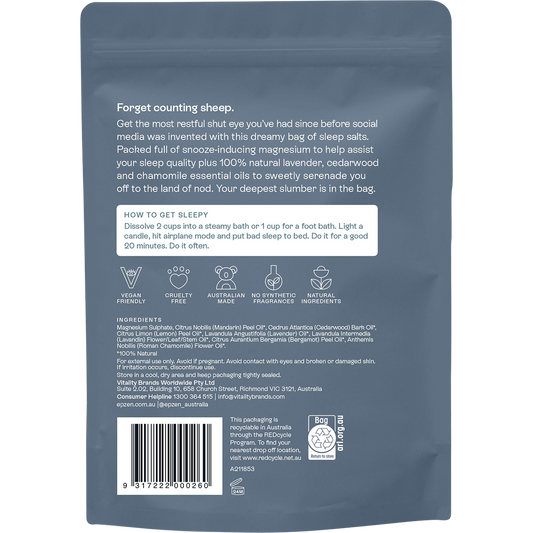 Epzen Magnesium Epsom Salts Sleep