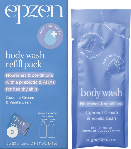 Epzen Body Wash Refill Pack Coconut Cream & Vanilla Bean