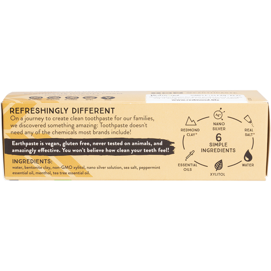 Redmond Earthpaste Toothpaste with Silver Peppermint