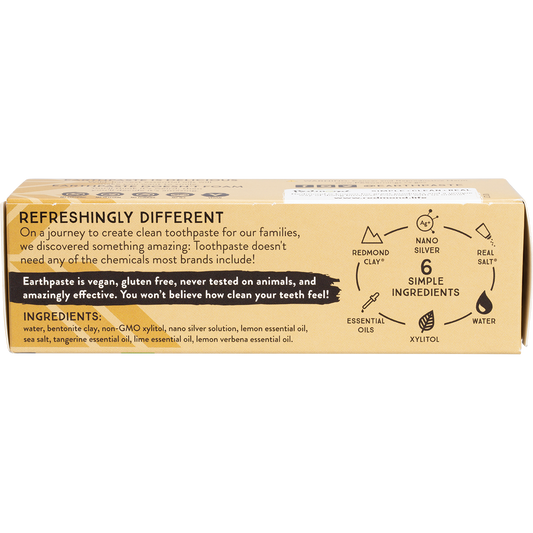 Redmond Earthpaste Toothpaste with Silver Lemon Twist