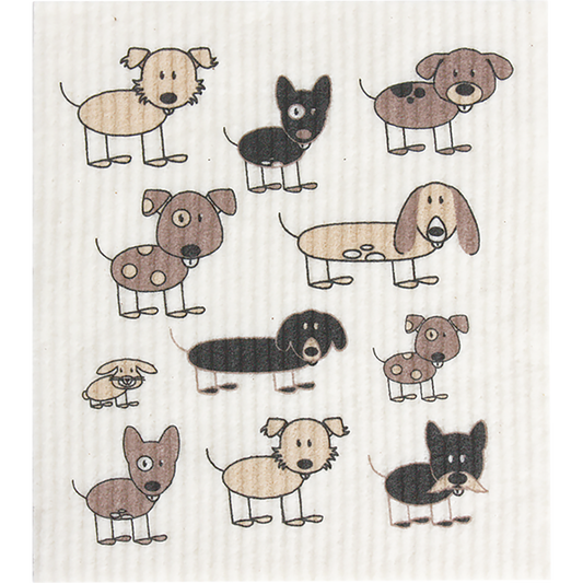 Retrokitchen 100% Compostable Sponge Cloth Dogs