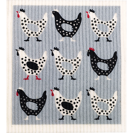 Retrokitchen 100% Compostable Sponge Cloth Hens