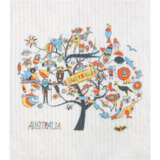 Retrokitchen 100% Compostable Sponge Cloth Australia Tree