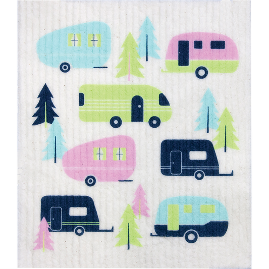 Retrokitchen 100% Compostable Sponge Cloth Caravan