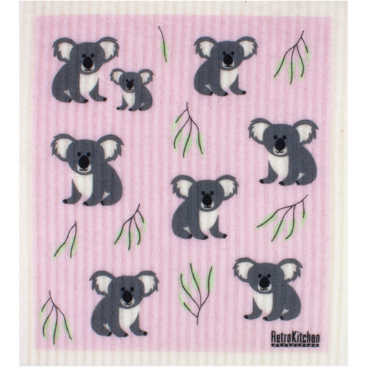 Retrokitchen 100% Compostable Sponge Cloth Koalas