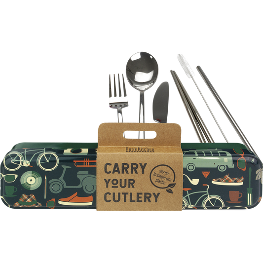 Retrokitchen Retro Man Stainless Steel Cutlery Set