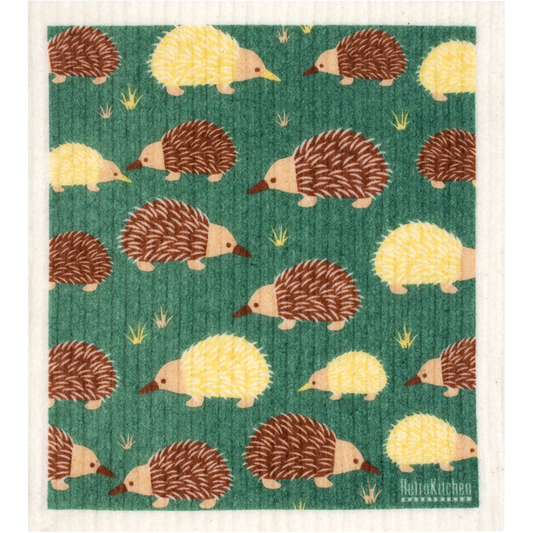 Retrokitchen 100% Compostable Sponge Cloth Echidnas